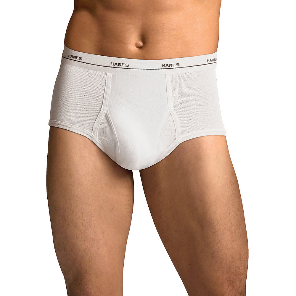 Men's FreshIQ Comfort Flex Waistband White Briefs, 7 Pack, Size S-3XL - image 1 of 5
