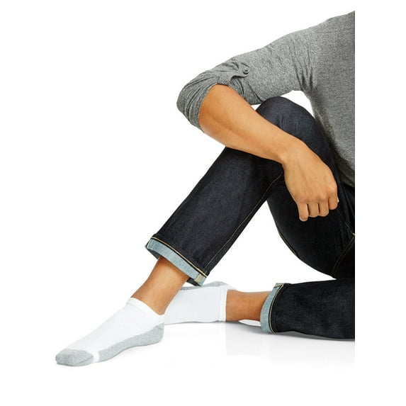 Men's FreshIQ Comfort Toe No Show Socks 6-Pack