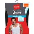 thumbnail image 1 of Men's FreshIQ ComfortBlend White Tagless Tank 3-Pack, 1 of 6