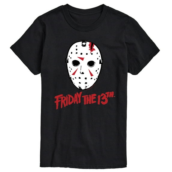 Friday the 13th - Ski Mask And Logo - Men's Short Sleeve Graphic T-Shirt