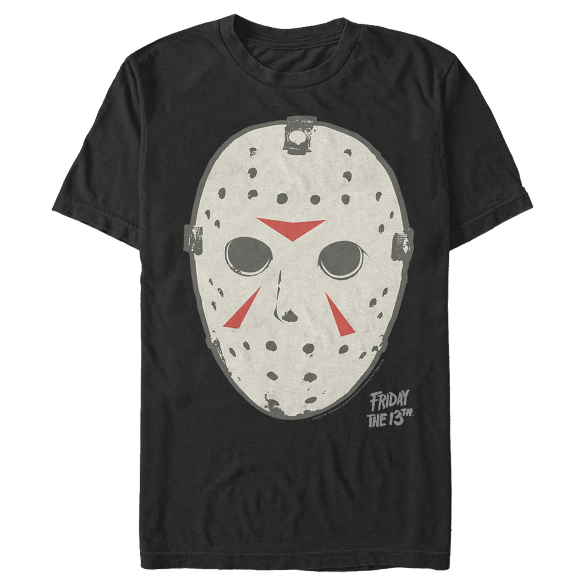 Men's Friday the 13th Jason Vorhees Hockey Mask Logo Graphic Tee Black ...
