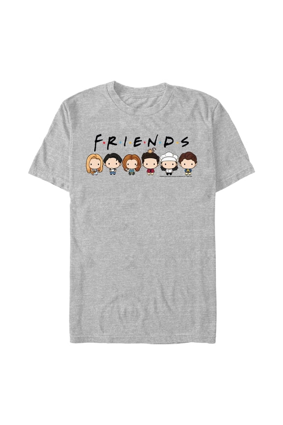 Men's Friends Chibi Characters Graphic T-Shirt
