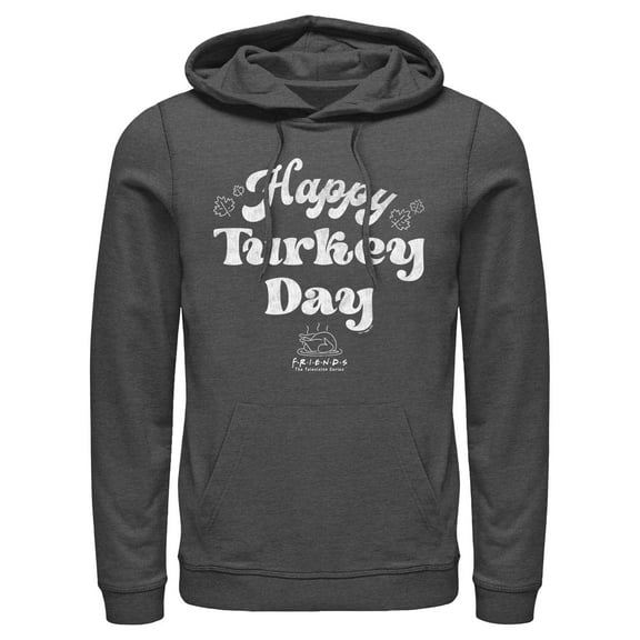 Men's Friends Happy Turkey Day  Pull Over Hoodie