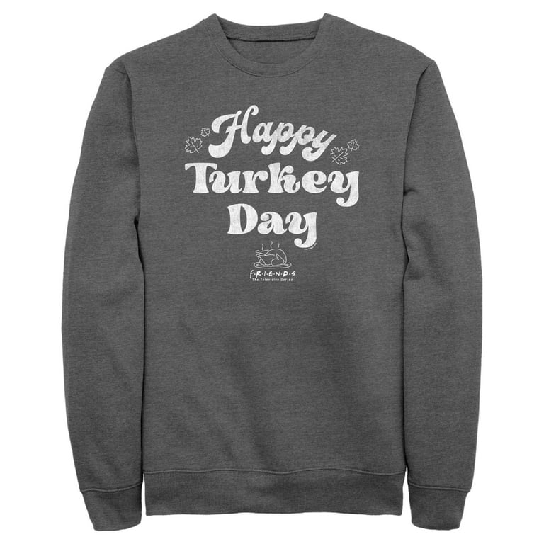 Men s Friends Happy Turkey Day Sweatshirt Walmart