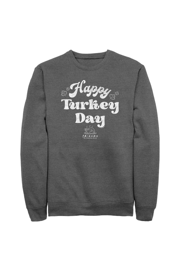 Men's Friends Happy Turkey Day Sweatshirt