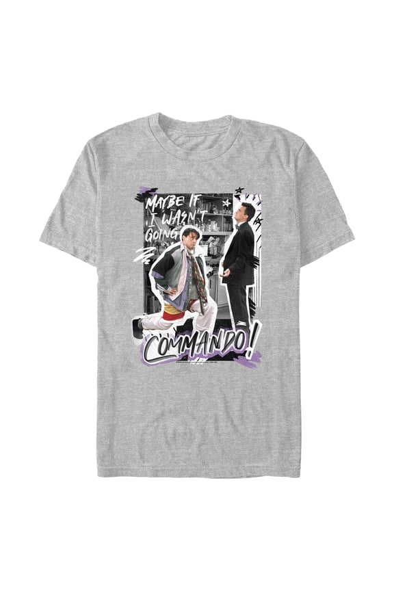 Men's Friends Joey And Chandler Commando Graphic T-Shirt