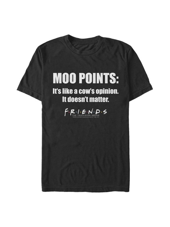 Men's Friends Moo Points Quote Graphic T-Shirt