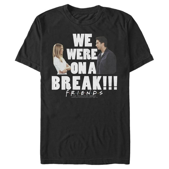 Men's Friends Ross and Rachel We Were On a Break  Graphic T-Shirt