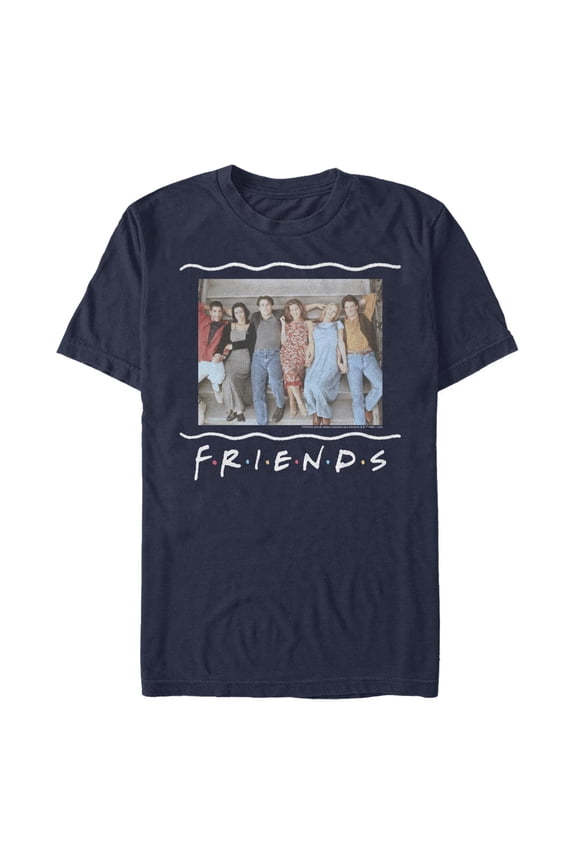 Men's Friends Stair Group Pose  Graphic T-Shirt