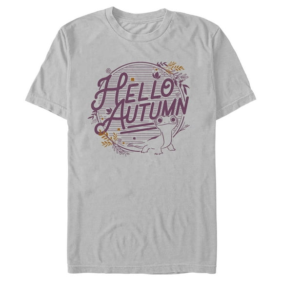 Men's Frozen 2 Bruni Hello Autumn Graphic Crop T-Shirt