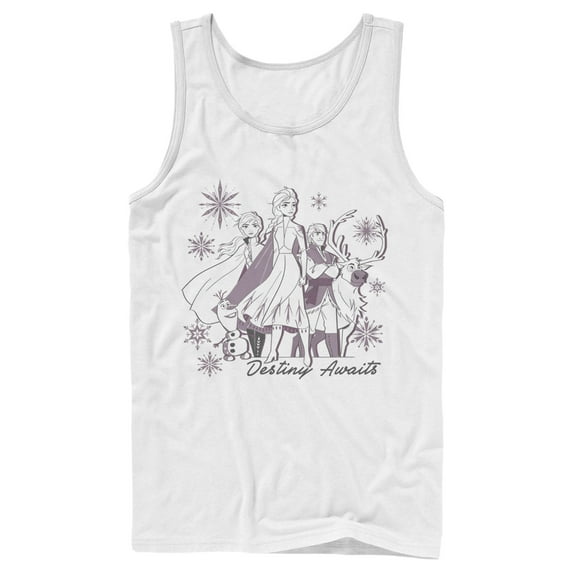 Men's Frozen 2 Destiny Awaits Friends Tank Top White X Large