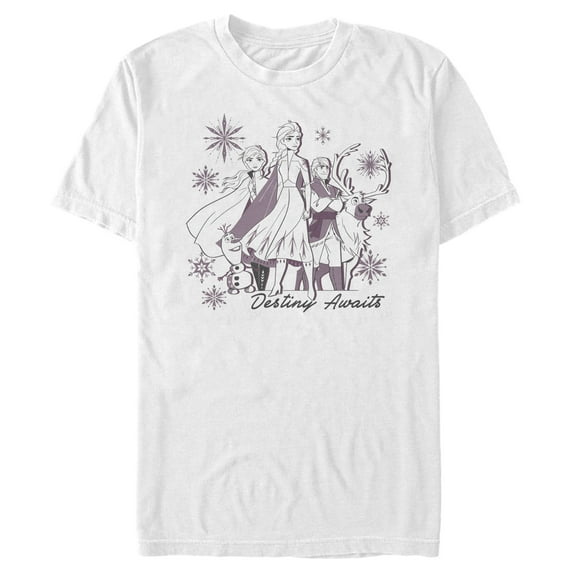 Men's Frozen 2 Elsa Believe Watercolor Graphic Tee White 3X Large
