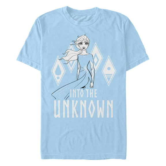 Men's Frozen 2 Into The Unknown Sketch  Graphic T-Shirt