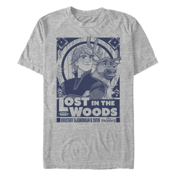 Men's Frozen 2 Kristoff And Sven Friends  Graphic T-Shirt