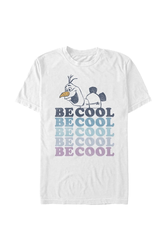 Men's Frozen 2 Olaf Be Cool  Graphic Tee White Large
