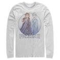 thumbnail image 1 of Men's Frozen 2 Sister Circle Logo  Long Sleeve Shirt White Large, 1 of 3