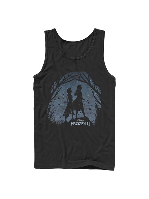 Men's Frozen 2 Sister Shadows Tank Top Black Small