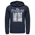 thumbnail image 1 of Men's Frozen Character Squares  Pull Over Hoodie Navy Blue 2X Large, 1 of 3