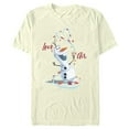 thumbnail image 1 of Men's Frozen Love Is in the Air Olaf  Graphic Tee Beige X Large, 1 of 4
