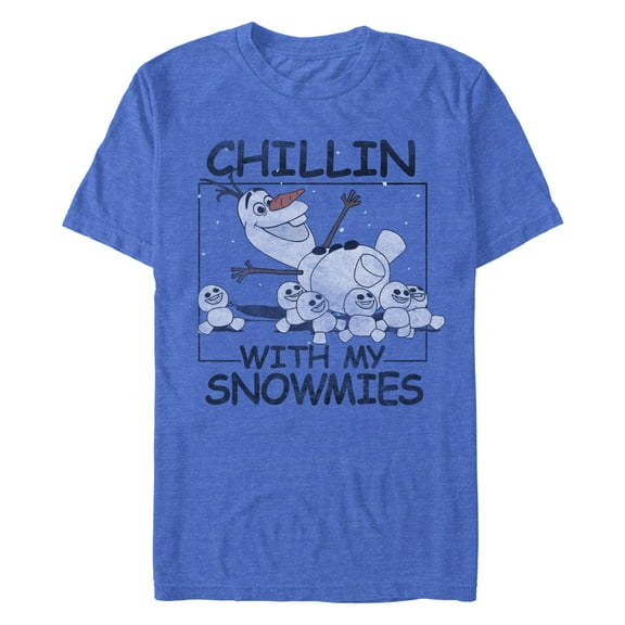 Men's Frozen Olaf Chilling with My Snowmies  Graphic T-Shirt