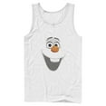 thumbnail image 1 of Men's Frozen Olaf Face  Tank Top White Small, 1 of 4