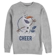 thumbnail image 1 of Men's Frozen Olaf Holiday Cheer  Sweatshirt Athletic Heather 2X Large, 1 of 4