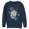 thumbnail image 1 of Men's Frozen Olaf Smile  Sweatshirt Navy Blue Medium, 1 of 3