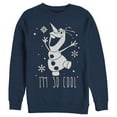 thumbnail image 1 of Men's Frozen Olaf So Cool  Sweatshirt Navy Blue X Large, 1 of 3