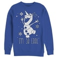 thumbnail image 1 of Men's Frozen Olaf So Cool Sweatshirt Royal Blue 3X Large, 1 of 3