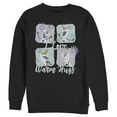 thumbnail image 1 of Men's Frozen Snowflake Hugs  Sweatshirt Black Small, 1 of 3