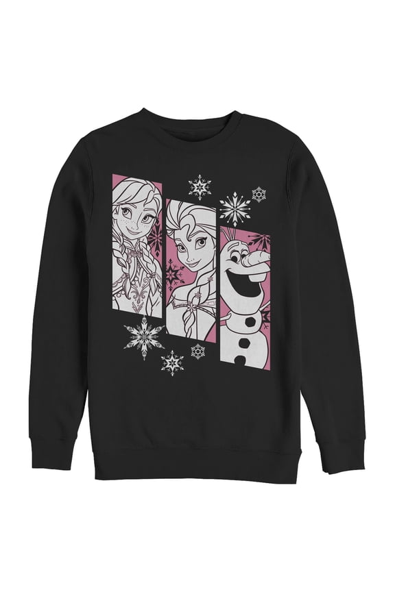 Men's Frozen Trio Sweatshirt Black Large