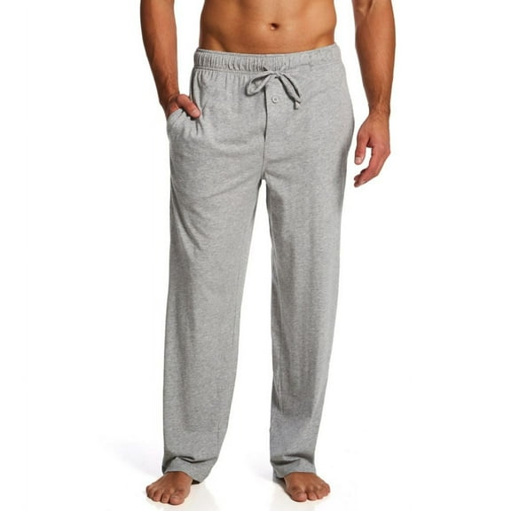 Men's Fruit Of The Loom 2508803 Jersey Knit Stretch Sleep Pant (Grey Heather LT)