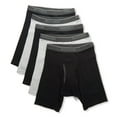 thumbnail image 1 of Men's Fruit Of The Loom 5BL76TG Coolzone Fly Boxer Briefs - 5 Pack (Black/Grey L), 1 of 5