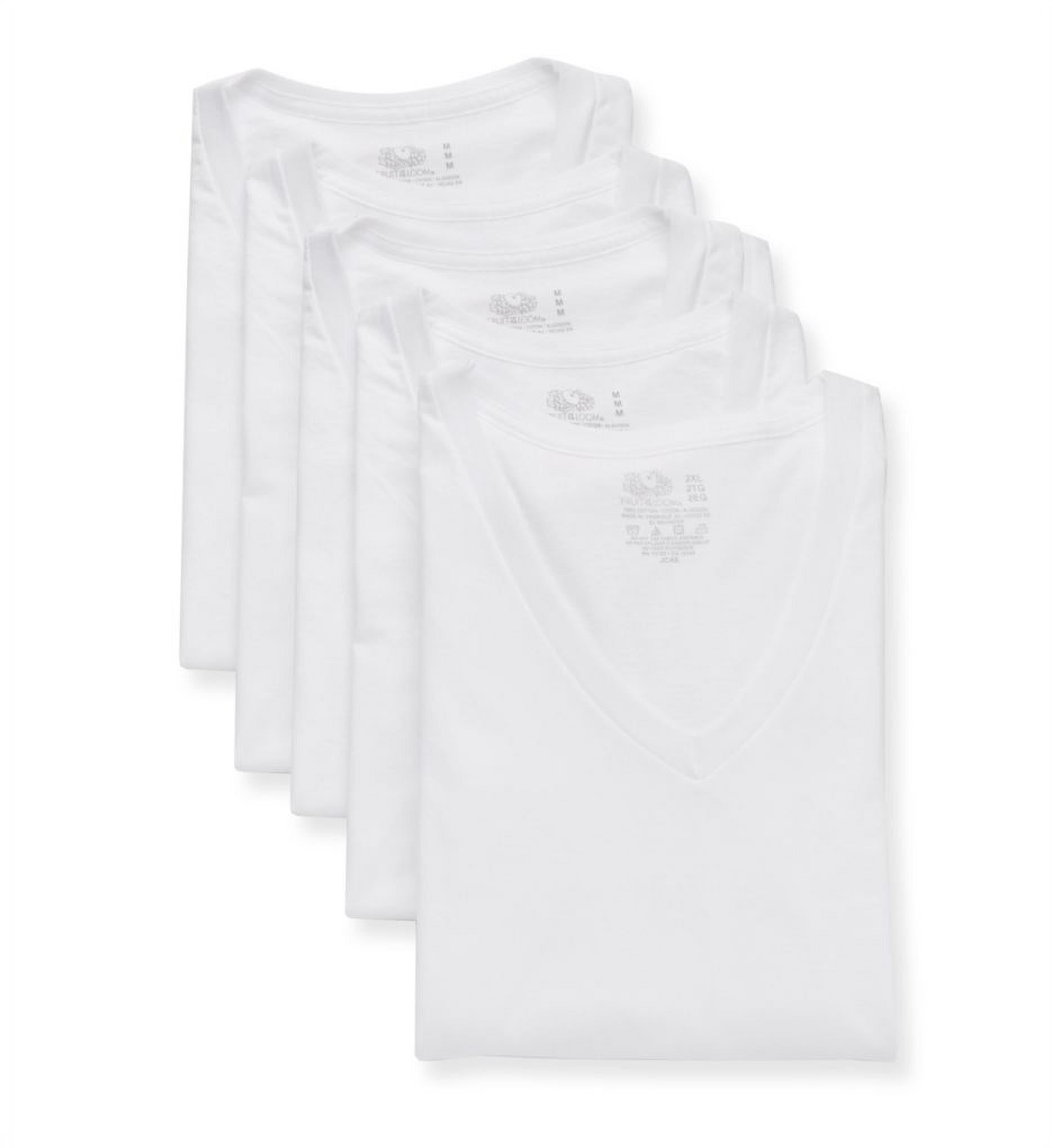 Men's Fruit Of The Loom 5P2VXTG Stay Tucked Extended Size V-Neck T ...