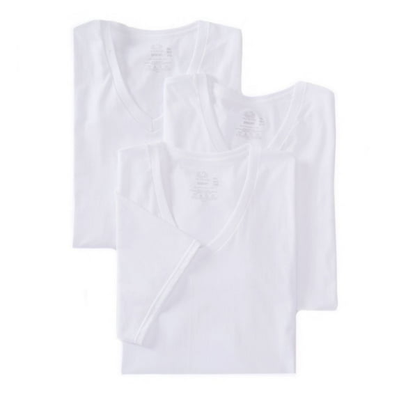 Men's Fruit Of The Loom JC2525V Premium Cotton V-Neck T-Shirts - 4 Pack