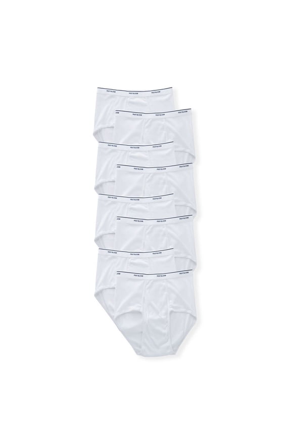 Men's Fruit Of The Loom SV8PXTG Classic Extended Size Briefs - 8 Pack (White 2XL)