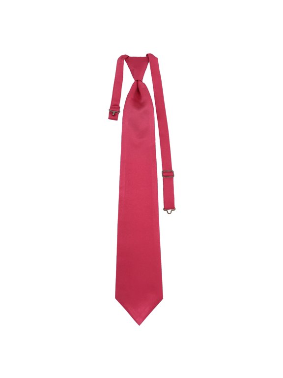 Men’s Fuchsia Formal Satin Pre-Tied Necktie Tie in a Variety of Colors by Spencer J’s Signature Satin Collection