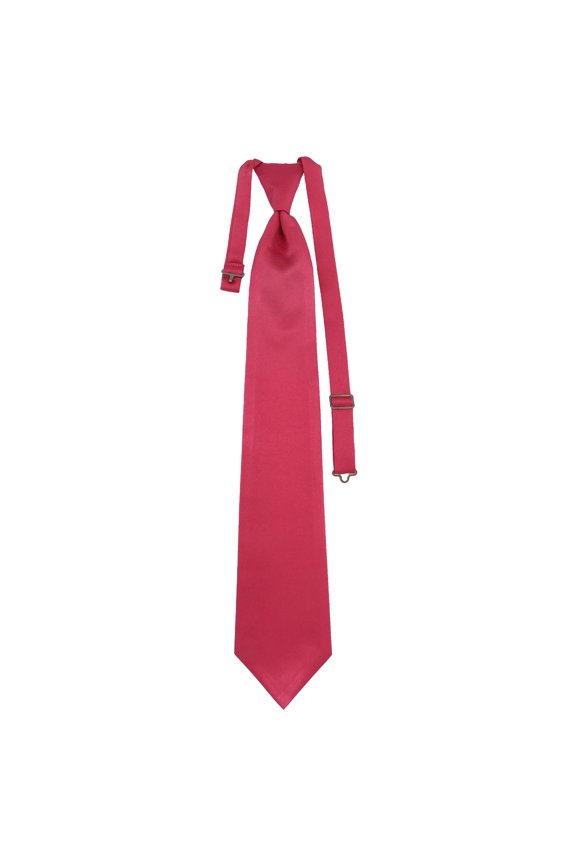 Men’s Fuchsia Formal Satin Pre-Tied Necktie Tie in a Variety of Colors by Spencer J’s Signature Satin Collection