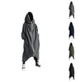 thumbnail image 1 of Men's Full Body Hoodie 2025 Fall Winter Long Sleeve Zip Up Long Hooded Sweatshirt with Pockets Jacket Coat Outerwear, 1 of 1
