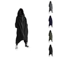 thumbnail image 1 of Men's Full Body Hoodie 2025 Fall Winter Long Sleeve Zip Up Long Hooded Sweatshirt with Pockets Jacket Coat Outerwear, 1 of 1