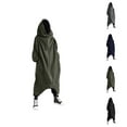 thumbnail image 1 of Men's Full Body Hoodie 2025 Fall Winter Long Sleeve Zip Up Long Hooded Sweatshirt with Pockets Jacket Coat Outerwear, 1 of 1