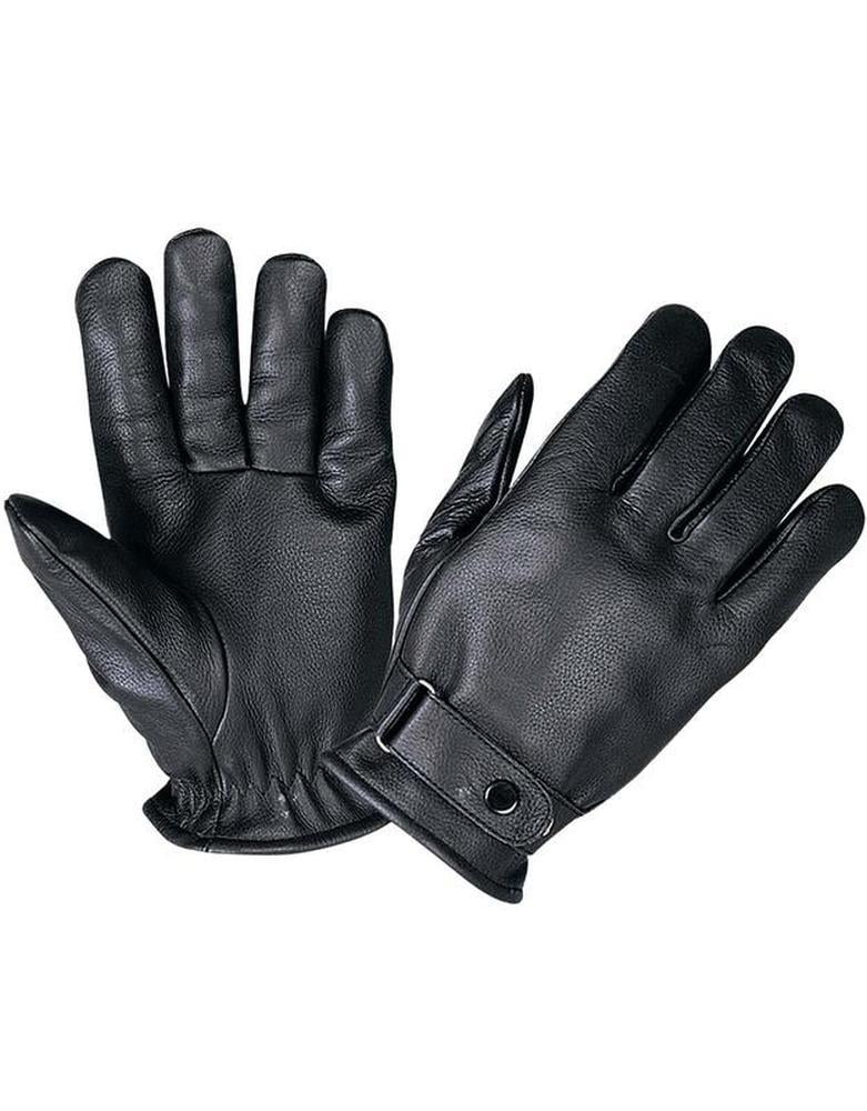 Men's Full Finger Leather Gloves,Black,Size - 3XL