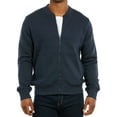 thumbnail image 1 of Men's Full-Zip FLEECE Bomber Jacket, Navy L, 1 of 3