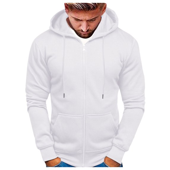 Men’s Full Zip Hoodie – Sweatshirt with Pocket for Daily Commute & Outdoor Wear Womens Hoodies Pullover Zip Up Hoodie Women Plus Size