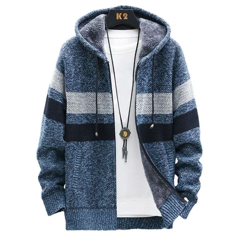Long Sleeve Striped Zipper Hoodie Sweater Long Sleeve Striped Zipper Hoodie Sweater