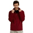 thumbnail image 1 of Men's Full-Zip Polar Fleece Jacket, Burgundy M, 1 Count, 1 Pack, 1 of 7