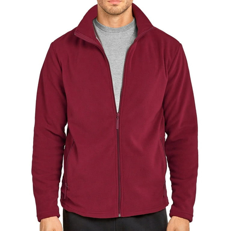 Buy Men's Maroon Hiking Fleece Jacket Online