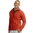 thumbnail image 1 of Men's Full-Zip Polar Fleece Jacket, Orange S, 1 Count, 1 Pack, 1 of 3