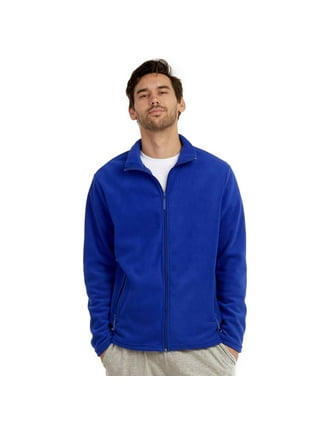 Royal blue fleece jacket discount