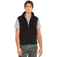 thumbnail image 1 of Men's Full-Zip Polar Fleece Vest, Black L, 1 Count, 1 Pack, 1 of 7